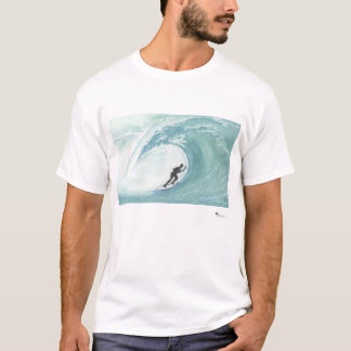 Unique Watercolor Painting of a Surfer T-shirt