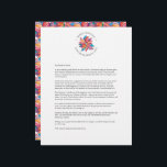 Unique Watercolor Poinsettia Christmas Letter Letterhead<br><div class="desc">Capture the magic of the season with this Christmas letter template featuring an exquisite watercolor poinsettia letterhead design. Perfect for sending Merry Christmas letters, this unique Christmas letter paper combines vibrant shades of pink, orange, and turquoise to create a stunning backdrop for your holiday greetings. Ideal for artistic holiday correspondence,...</div>