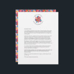 Unique Watercolor Poinsettia Christmas Letter Letterhead<br><div class="desc">Capture the magic of the season with this Christmas letter template featuring an exquisite watercolor poinsettia letterhead design. Perfect for sending Merry Christmas letters, this unique Christmas letter paper combines vibrant shades of pink, orange, and turquoise to create a stunning backdrop for your holiday greetings. Ideal for artistic holiday correspondence,...</div>