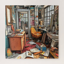 Unique Watercolor Retro Vintage Colorful Room