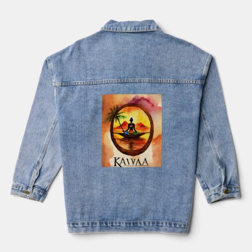 Unique Watercolor  T_shirts for Authentic Kava Denim Jacket