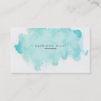 ★ Unique Watercolour Business Card by laurapapers at Zazzle