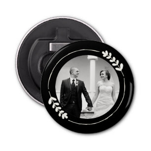 Unique wedding favor custom photo bottle opener