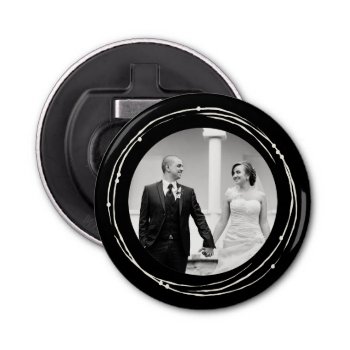 Unique Wedding Favor Custom Photo Bottle Opener by Team_Lawrence at Zazzle