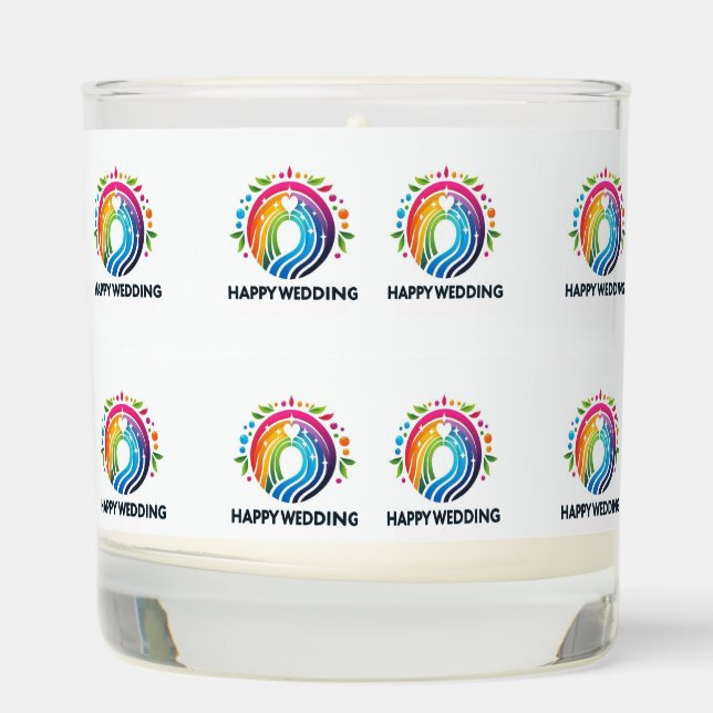 Unique Wedding Favors Scented Candle (Left)