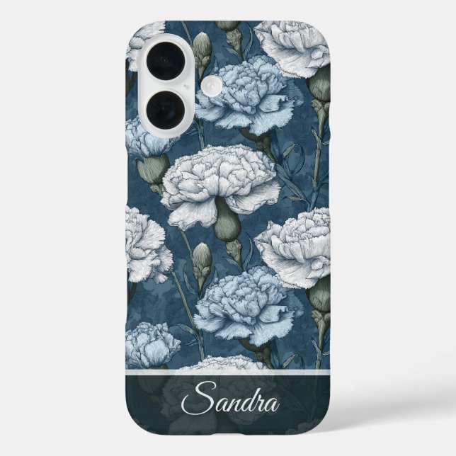 Unique Wedding Gift Carnation Floral Custom Case-Mate iPhone Case (Back)