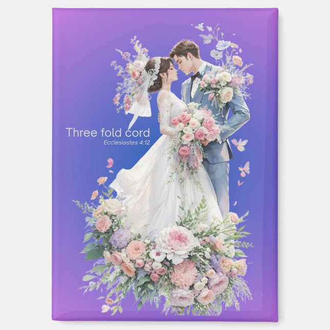 Unique  Wedding Gift Magnet (Front)