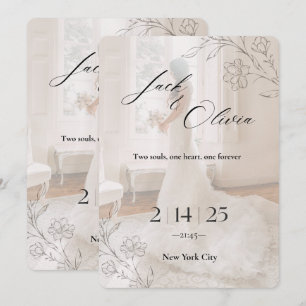 Unique wedding invitation cart