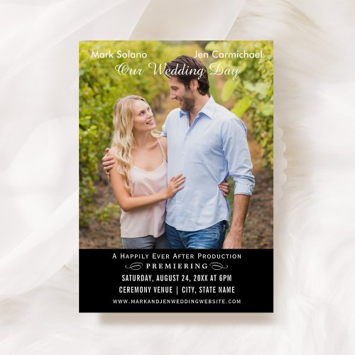 Wedding Invitation Card | Movie Poster Design