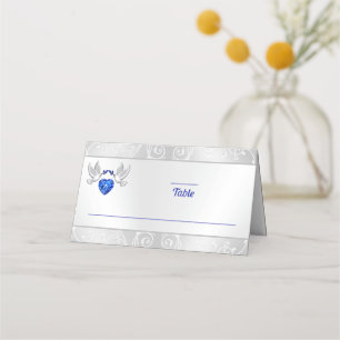 Unique Wedding Place Cards, Love and Heart Card