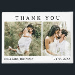 Unique Wedding Thank You Magnet<br><div class="desc">Introducing our Unique Wedding Thank You Magnet, a beautifully designed keepsake that lets you express your gratitude to your guests in a special and memorable way. This magnet features a dual wedding photo template, allowing you to upload two of your favorite photos from your big day. Whether it's a romantic...</div>
