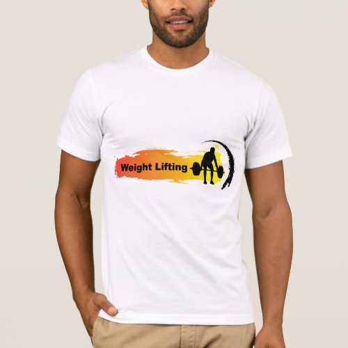 Unique Weight Lifting Logo T_Shirt