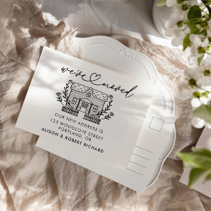 Unique We've Moved New Address Moving Announcement Postcard