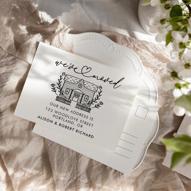 Unique We've Moved New Address Moving Announcement Postcard | Zazzle