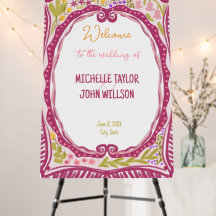 Unique Whimsical Floral Quirky Doodle Hand Drawn 