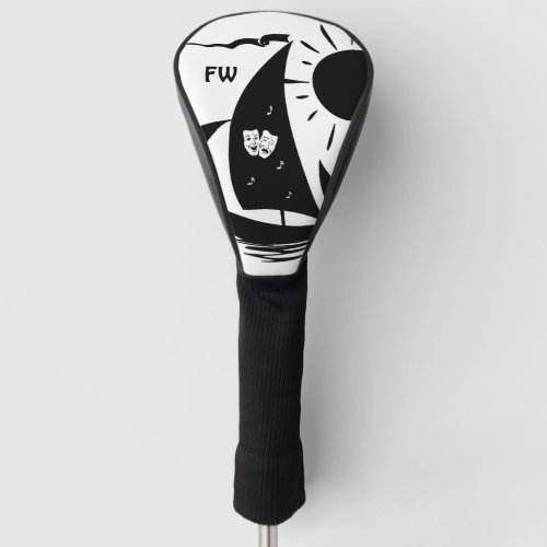 Unique Whimsical Theater Sailing Design Golf Head Cover