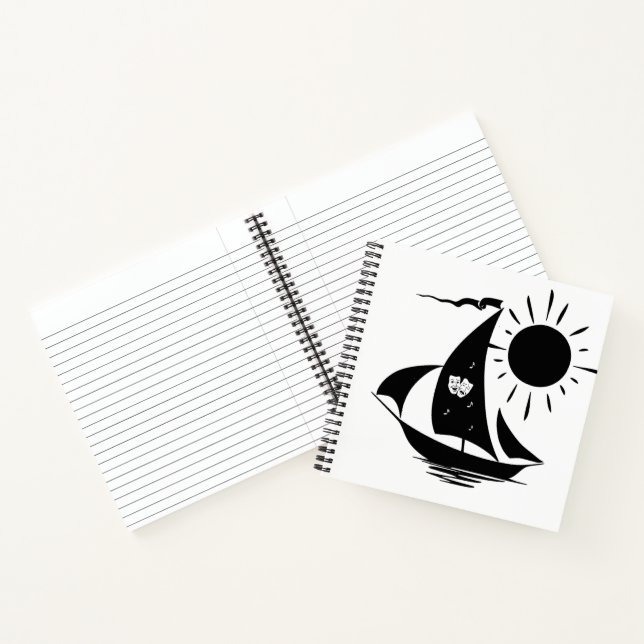 Unique Whimsical Theater Sailing Design Notebook (Inside)