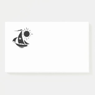 Unique Whimsical Theater Sailing Design Post-it Notes