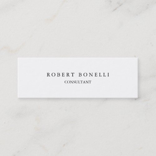 Unique white exclusive private special mini business card