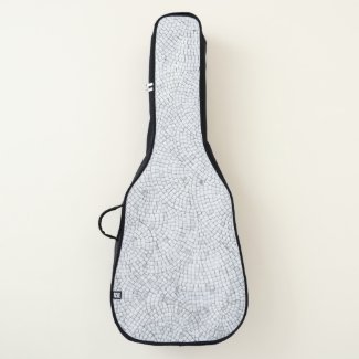 Unique White Mosaic Guitar Case Bag