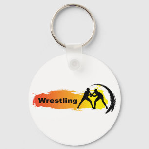 Unique Wrestling Emblem Keychain