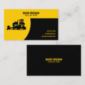 Unique Yellow & Black Construction Bulldozer Business Card | Zazzle