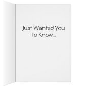 Unique Yellow Flower Missing You Card (Inside (Right))