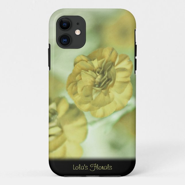 Unique Yellow Flowers Personalized iPhone 5 Case (Back)