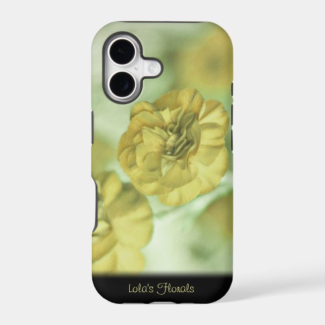 Unique Yellow Flowers Personalized iPhone 5 Case (Back)