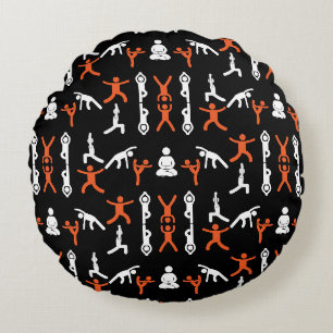 Unique Yoga Gift Round Pillow