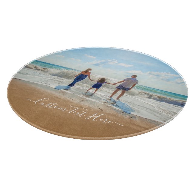 Unique Your Own Design Custom Photo Text My Family Cutting Board