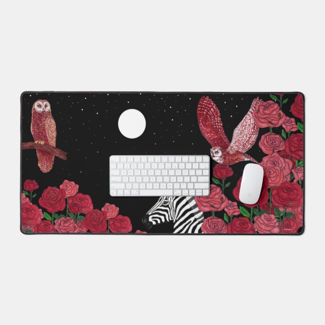 Unique Zebra Desk Mat (Keyboard & Mouse)