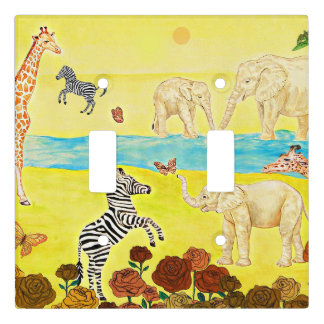 Unique Zebra Light Switch Cover