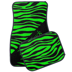Unique Zebra Print Design Personalized Car Mat