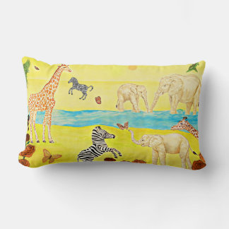 Unique Zebras Lumbar Pillow