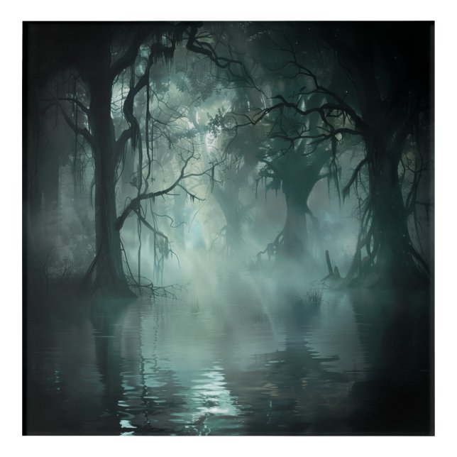 Uniquely Awesome Swamp Acrylic Print (Front)