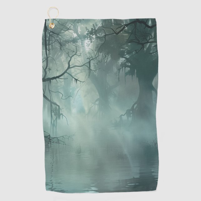 Uniquely Awesome Swamp Golf Towel (Front)