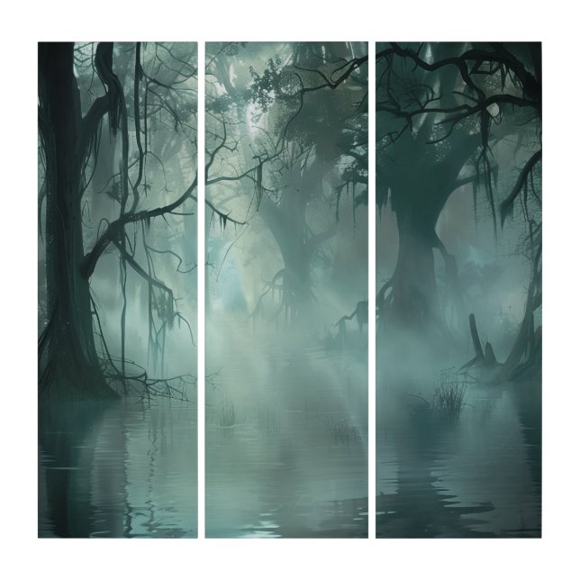 Uniquely Awesome Swamp Triptych (Front)