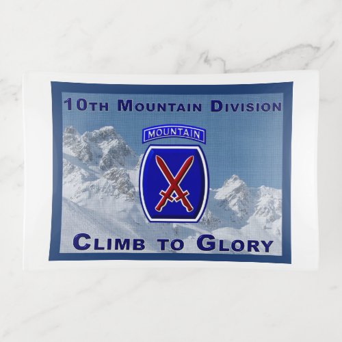 Uniquely Designed 10th Mountain Division Trinket Tray