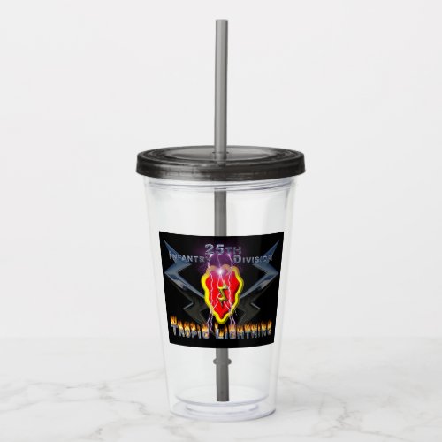 Uniquely Designed 25th Infantry Division Gift Acrylic Tumbler