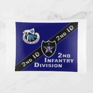 Uniquely Designed 2nd Infantry Division Gift Trinket Tray