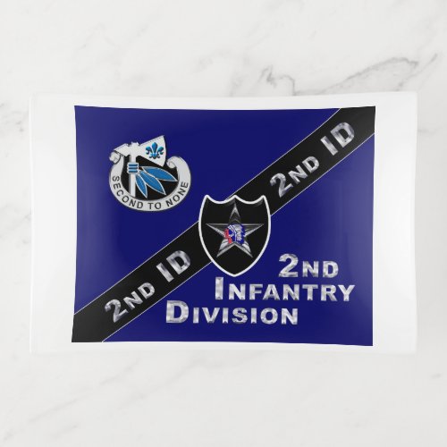 Uniquely Designed 2nd Infantry Division Gift Trinket Tray