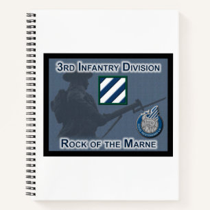 Uniquely Designed 3rd Infantry Division Gift Notebook