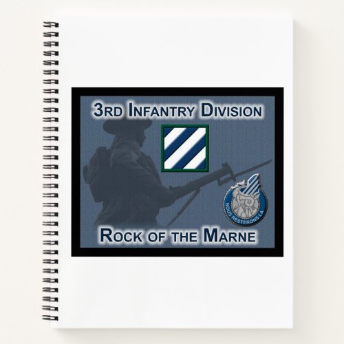 Uniquely Designed 3rd Infantry Division Gift Notebook