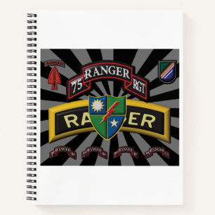 Uniquely Designed 75th Ranger Regiment Gift Notebook