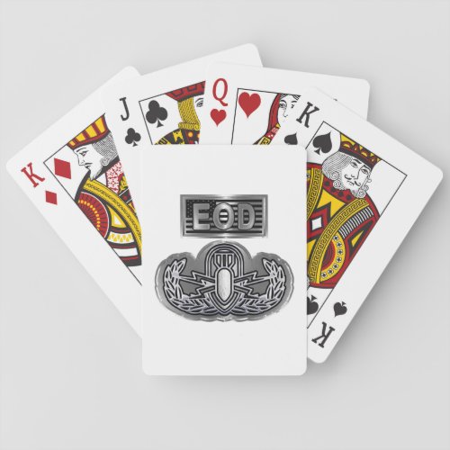 Uniquely Designed Commemorative EOD Playing Cards