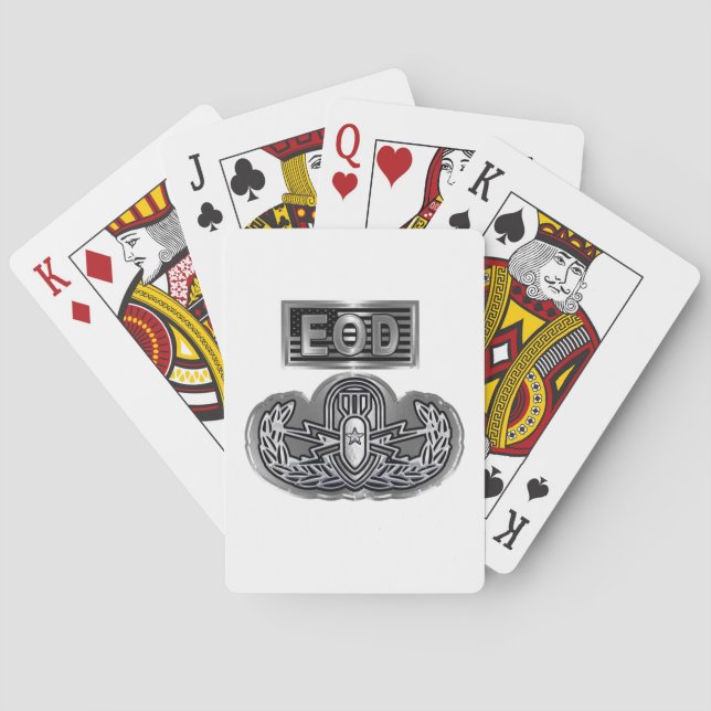 Uniquely Designed Commemorative EOD Poker Cards (Back)