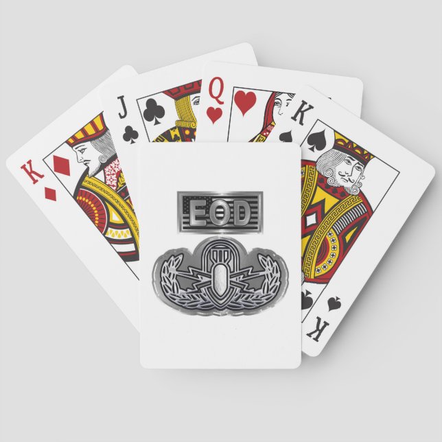Uniquely Designed Commemorative EOD Poker Cards (Back)