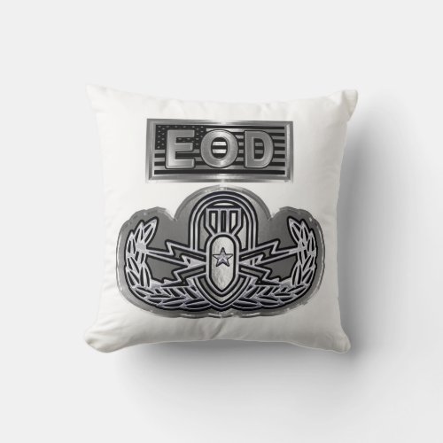 Uniquely Designed Commemorative EOD Throw Pillow