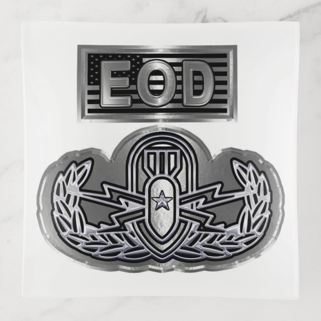 Uniquely Designed Commemorative EOD Trinket Tray (Front)